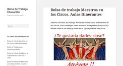 Desktop Screenshot of bolsadetrabajoeducacion.com